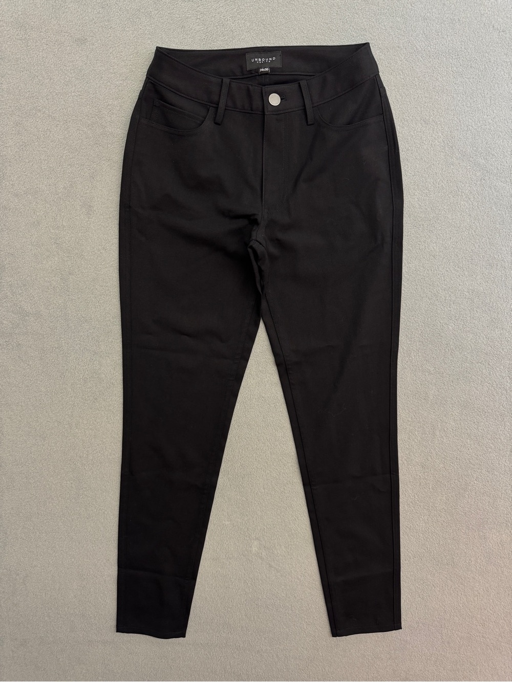Unbound Merino Wool Pants 24x30 Women's Slim Fit Chino Black